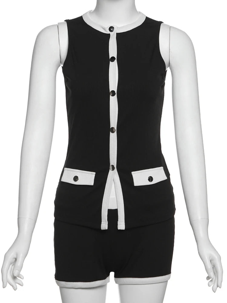Old Money Retro Patchwork Women's Outfit