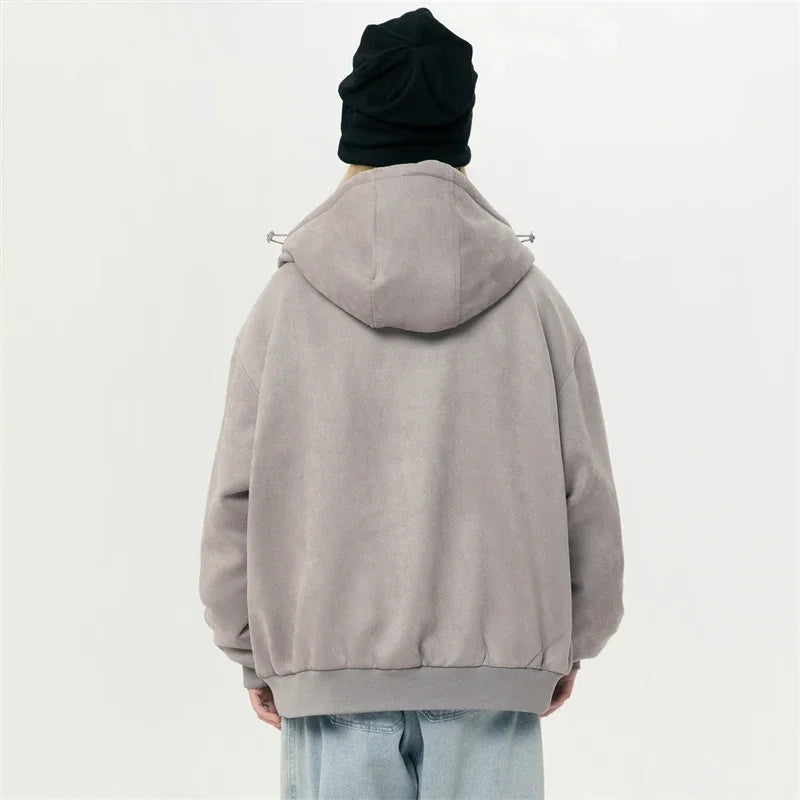 Warm Hooded Winter Sweatshirt