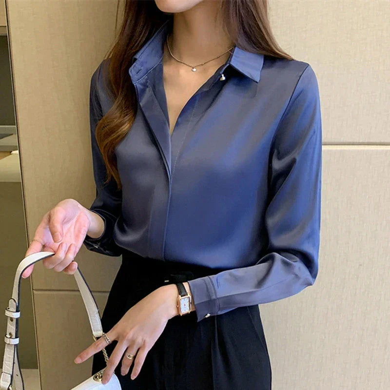 Corporate Girl Silk Shirt