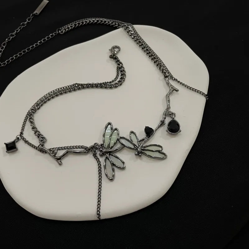 Fairycore Dragonfly Necklace