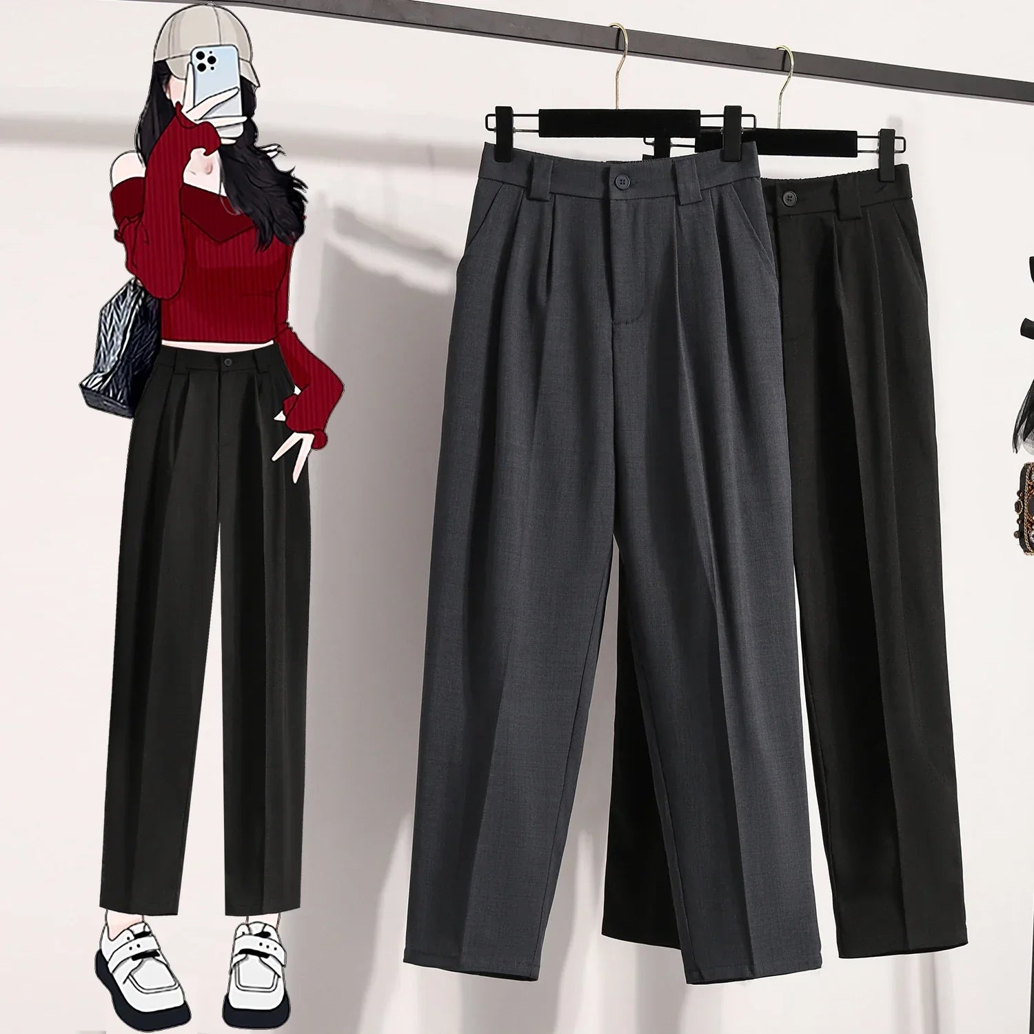 Corporate Girl High Waist Pants