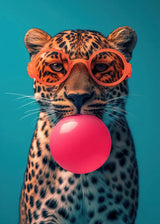 Colorful Funny Animal Blowing Posters