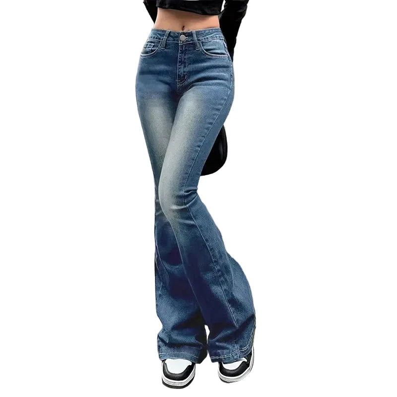 High Waist Flared Stretchy Bell Jeans