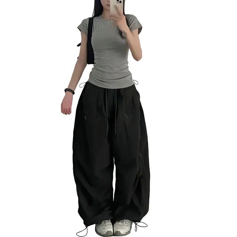 Damen Baggy Oversized Cargohose