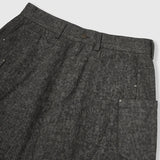 Vintage Leopard Print Straight-leg Pants