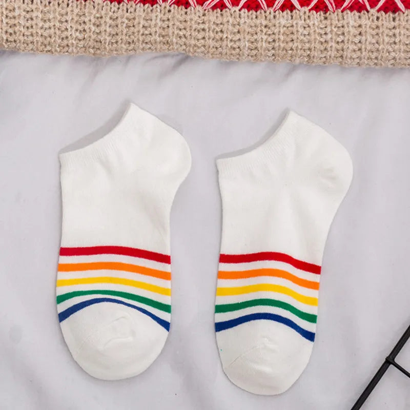 Striped Boat Rainbow Socks