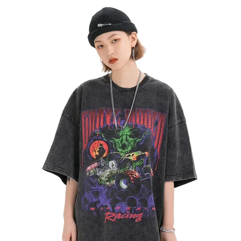 Devil Racing Hip Hop Oversize T-Shirt