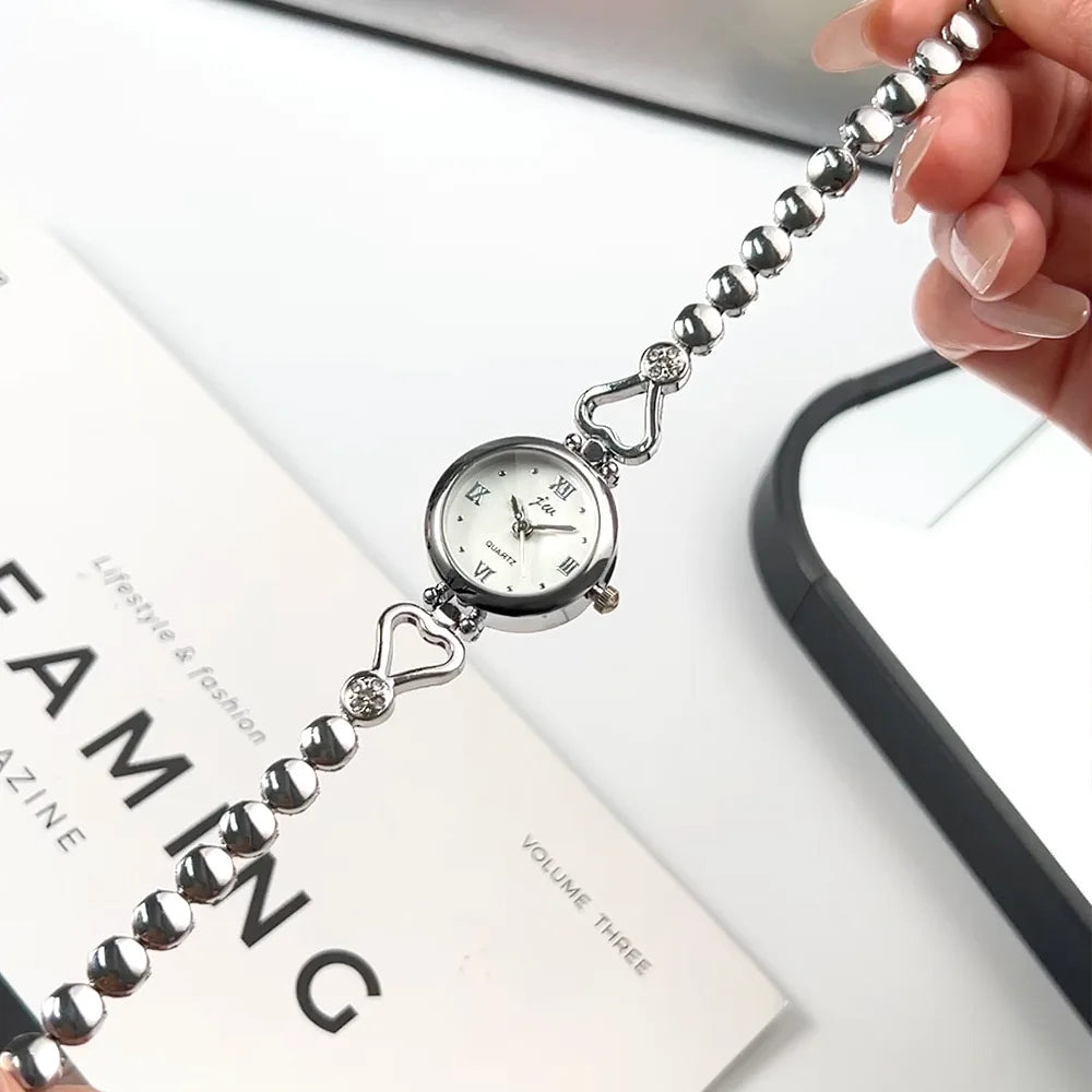 Women Exquisite Heart Bracelet Watch