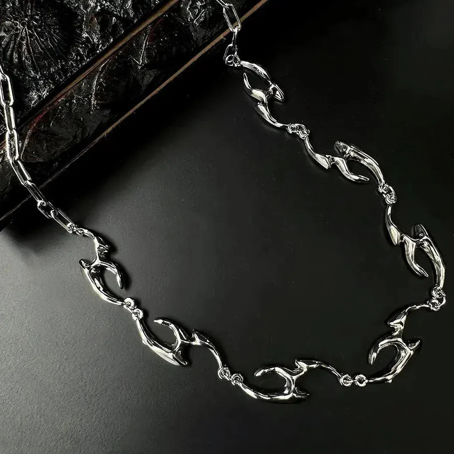 Cyperpunk Titanium Steel Necklace