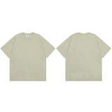 Solid Black Summer Cotton Short T-Shirt