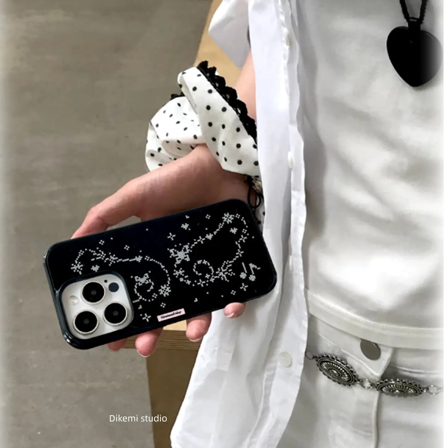 Korean Aesthetic Pixelated Rabbit iPhone Cases