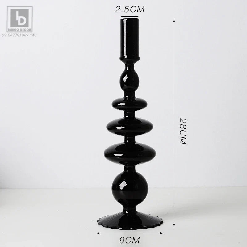 Blue Candle Holder Vase