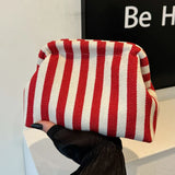Handmade Knitted Women Beach Clutch Handbag