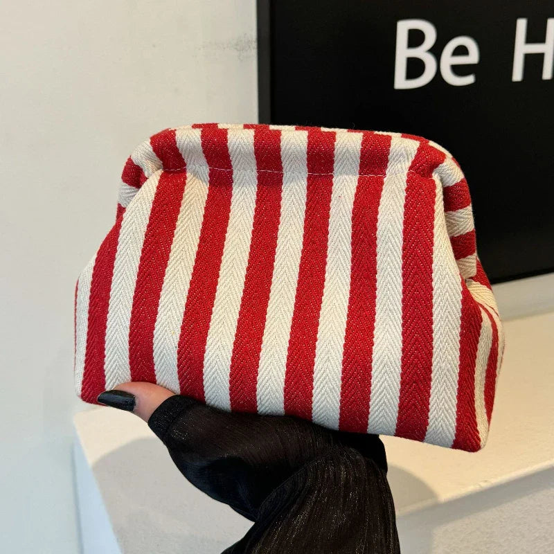 Handmade Knitted Women Beach Clutch Handbag