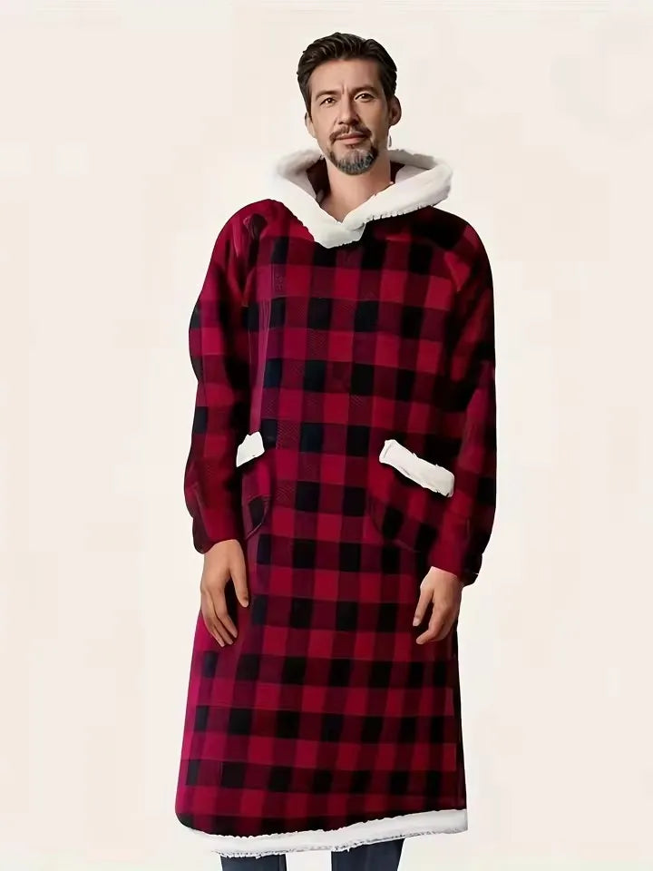 Christmas Flannel Hooded Blanket Pyjamas