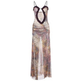 Deep Plunge Maxi Dress