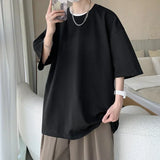 Oversized White Cotton Soft Boy T-Shirt