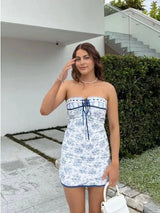 Floral Print Vintage Mini Dress