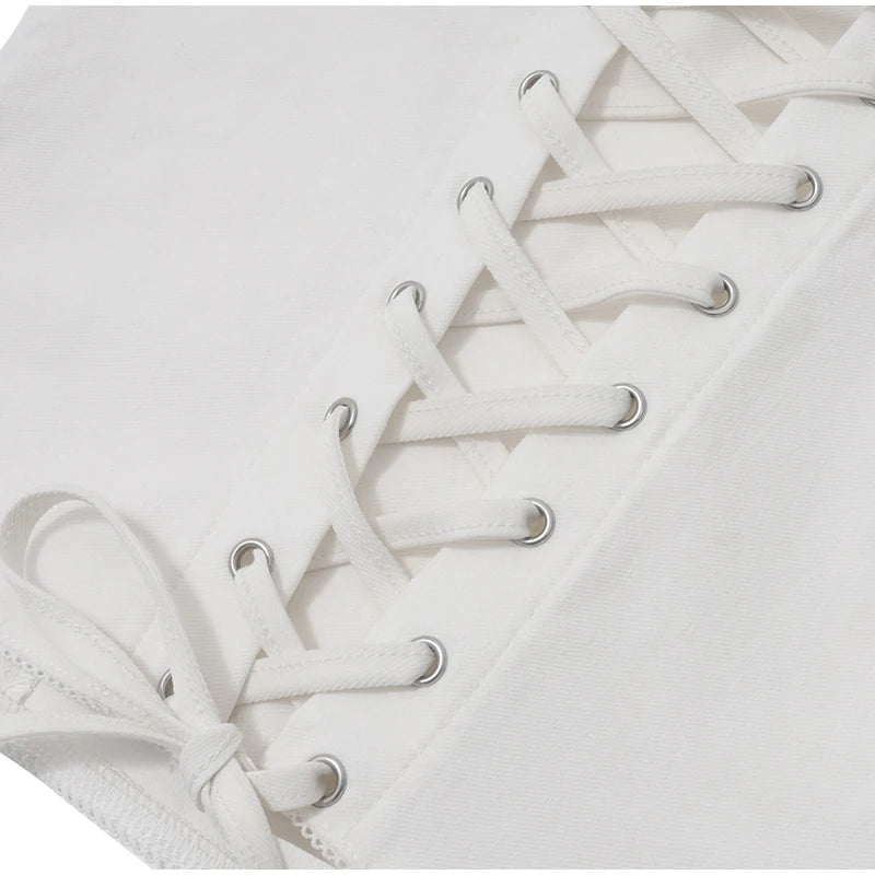 Lace Up Corset Cami Top