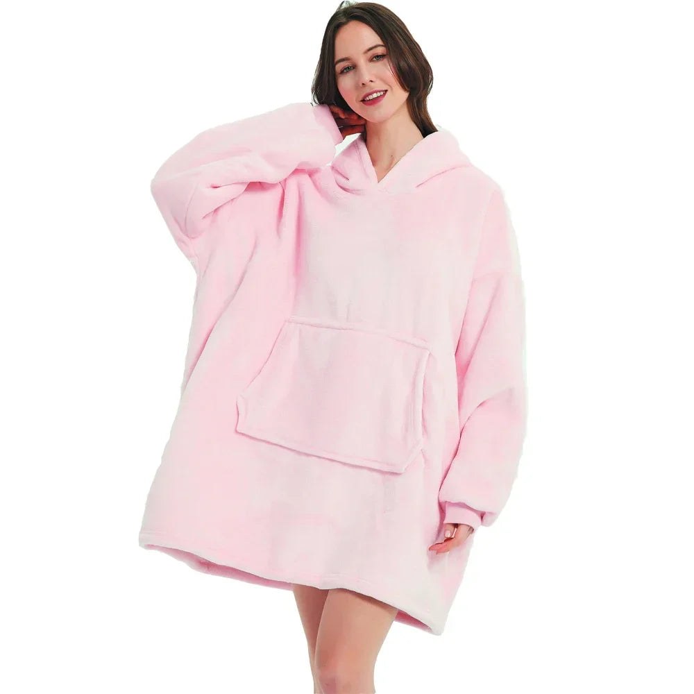 Winter Wearable Blankets Soft Warm Sweatshirt