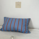 Cotton Colorful Stripe Pillow Case