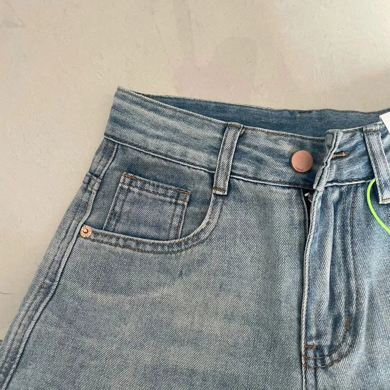 High Waist Wide Leg Retro Jeans