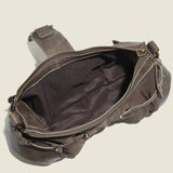 Vintage Zipper Rivet Handbag