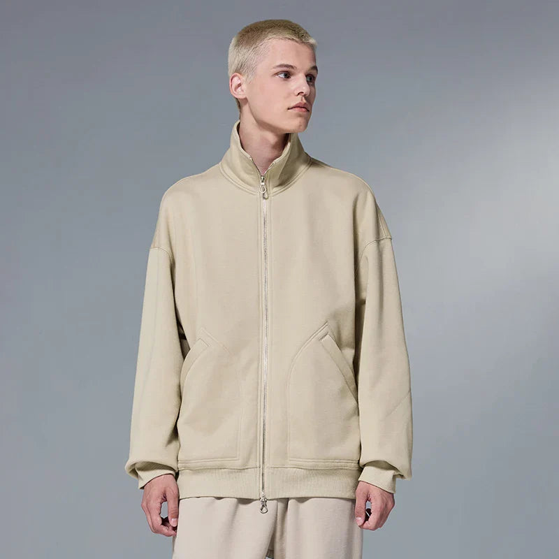 Stehkragen Winterfleece Windbreaker Jacke