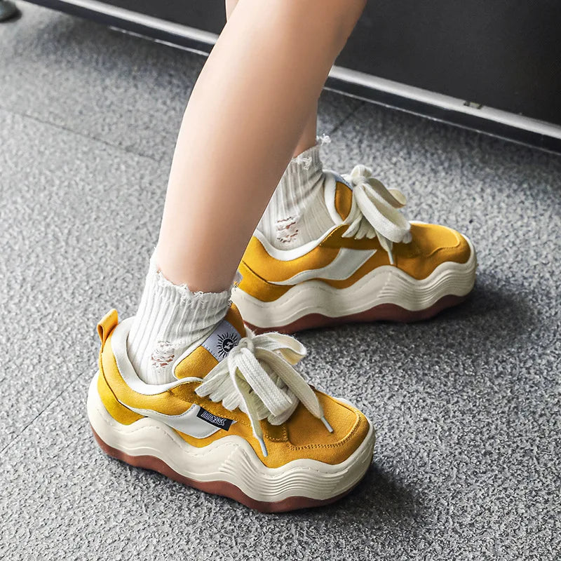 Retro Wave Classic Platform Sneakers