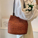 Women's Woven Vintage Shoulder Bag