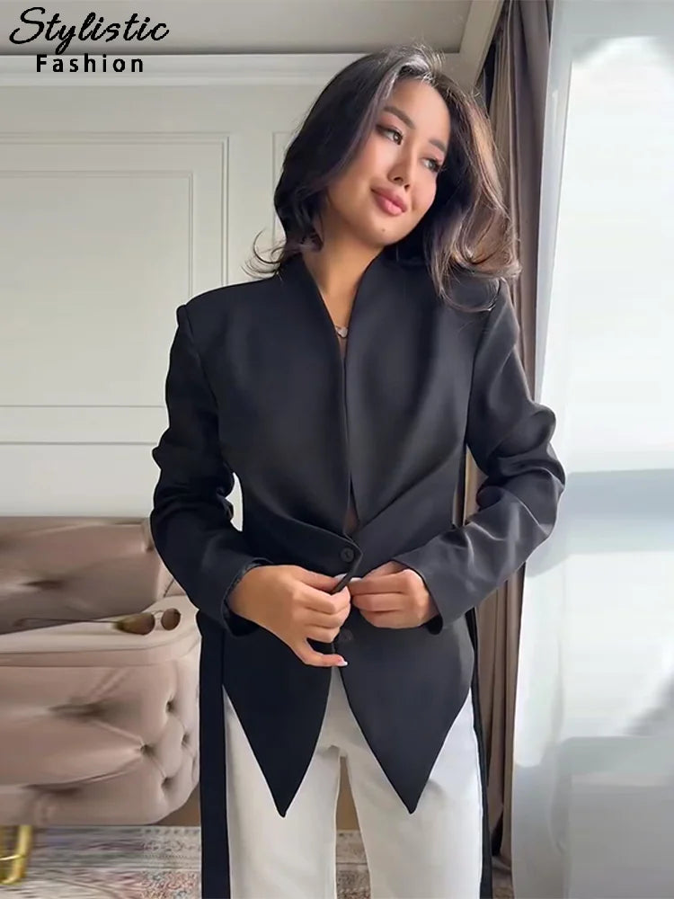 Women Single Breasted Blazer