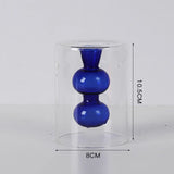 Blue Candle Holder Vase