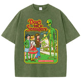 Alien Cartoon Casual T-shirt