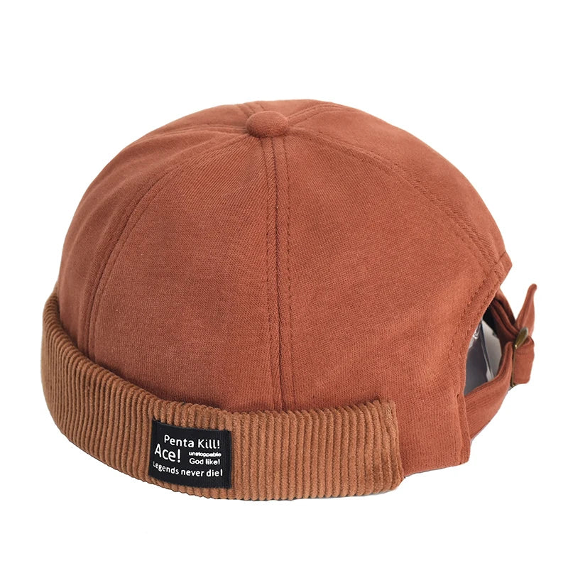 Beanies Strap Corduroy Skull Caps