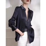 Corporate Girl Black Long-sleeve Shirt