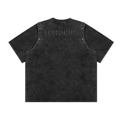 Vintage Gothic Print T-Shirt