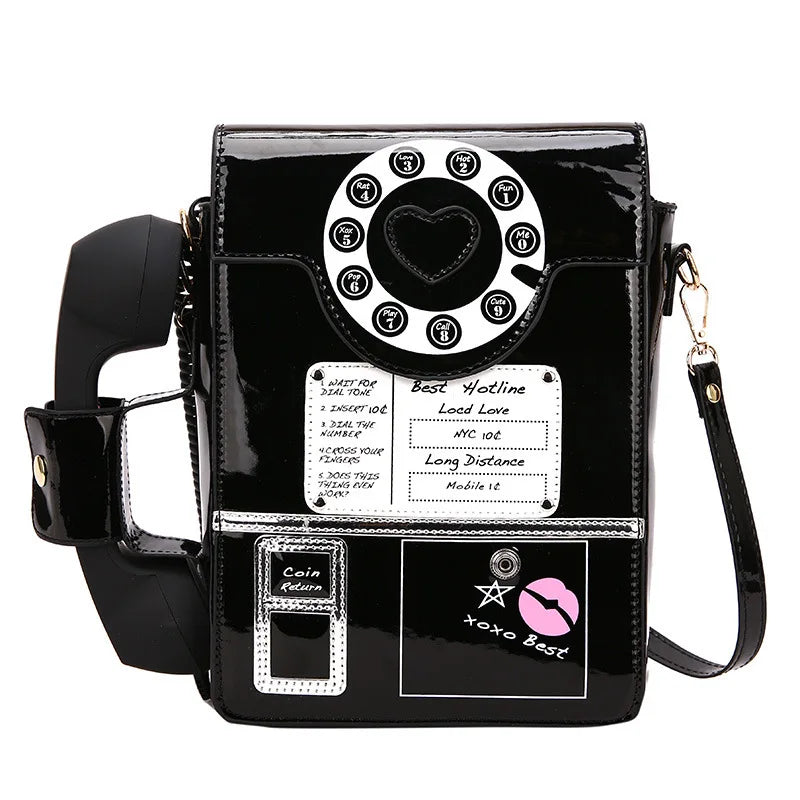 Weird Core Telephone Shaped Retro Bag