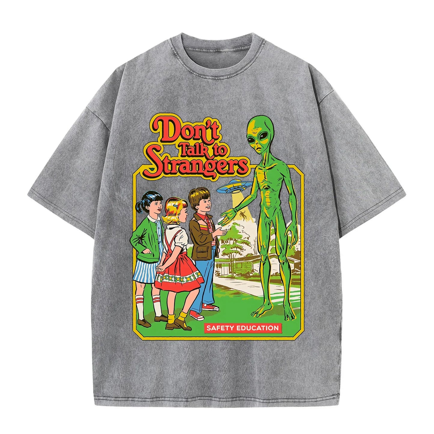 Alien Cartoon Casual T-shirt