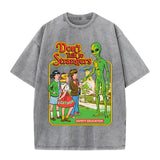 Alien Cartoon Casual T-shirt
