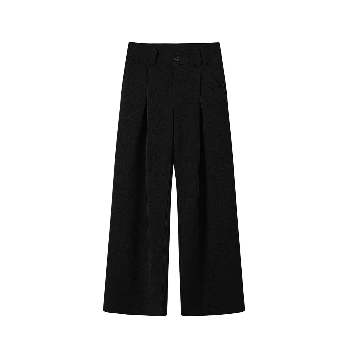 Korean Style Wide Leg Black Pants