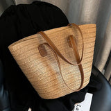 Large Basket Shape Shoulder Bag