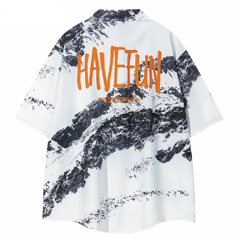 Abstract Summer Short Shirt