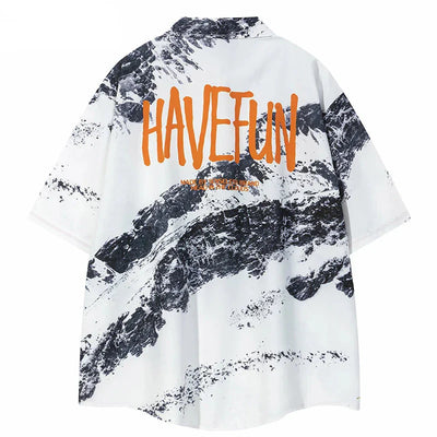 Abstract Summer Short Shirt