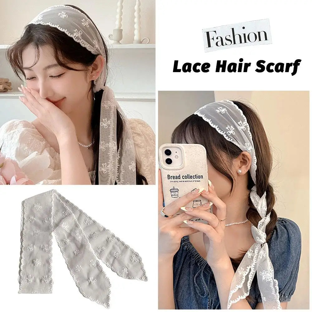 Bow Soft Girl Headscarf