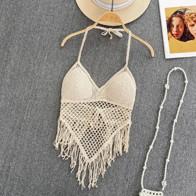 Camisetas de punto y tops estilo bohemio para mujer