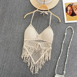Camisetas de punto y tops estilo bohemio para mujer