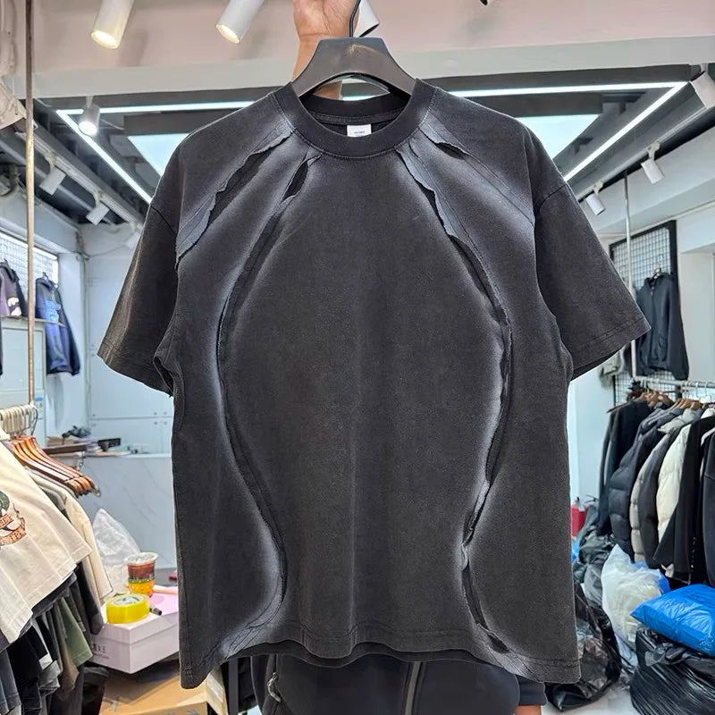 Casual Vibrant Graphic Black Print T-Shirt