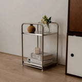 Retro Stainless Steel Side Table