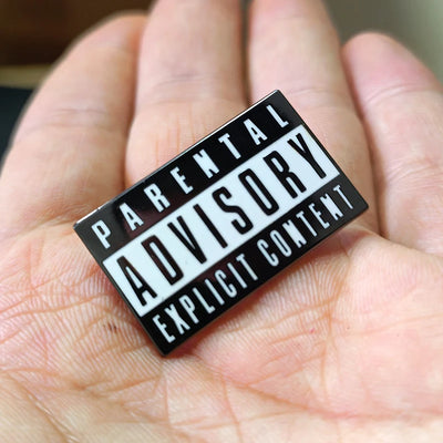 Parental Guidance Signs Enamel Brooch