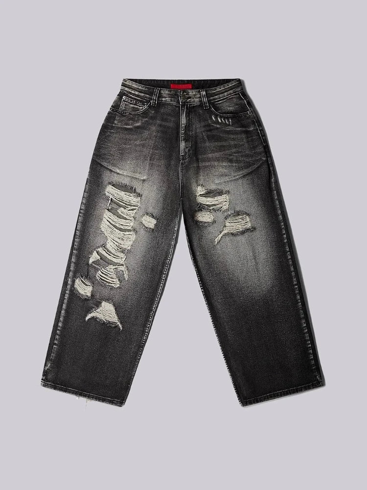 Y2K Graffiti Washed Baggy Jeans